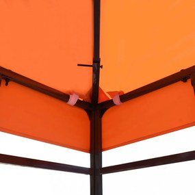 narancssárga pavilon tetőponyva 310 g/m², 4 x 3 m