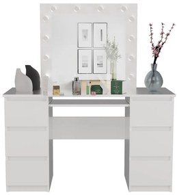Marina fésülködő asztal, fehér