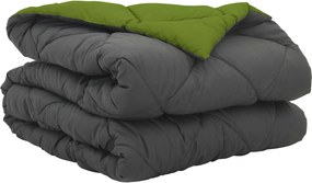 vidaXL Nyári Takarmány Zöld és Antracit 200 x 140 cm Mikroszál