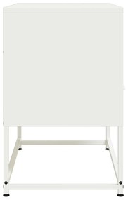 fehér acél TV-szekrény 68 x 39 x 60,5 cm