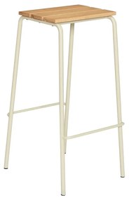 Bézs-natúr színű bárszék szett 2 db-os (ülésmagasság 76 cm) Stilt – Hübsch