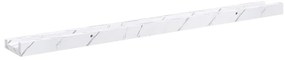 vidaXL Falpolc polcokkal 4 pcs Fehér márvány 80 x 9 x 3 cm Faanyag