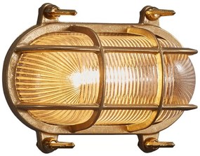 Nordlux - Kültéri fali lámpatest HELFORD 1xE27/12,5W/230V IP64 sárgaréz