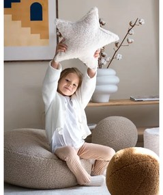 Krémszínű buklé párna gyerek kanapéhoz Star – Wigiwama