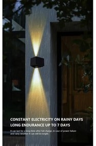 Immax 08489L - LED napelemes fali lámpa szenzorral LED/2W/5V IP54