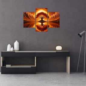 Kép – Fa a véres napban (90x60 cm)