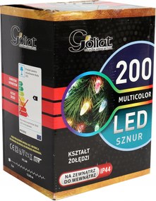 KarĂĄcsonyfa LĂĄmpĂĄk 200LED Multicolor Makk