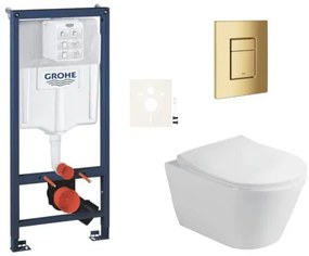 Fali WC szett Glacera Ava előtétfalas szereléshez SIKOGRSAVASCGL0
