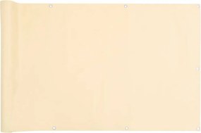 vidaXL krémszínű PVC belátás elleni erkélyparaván 600x90 cm