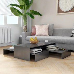 Szerelt fa rakásolható dohányzóasztalszett 100x100x26,5cm