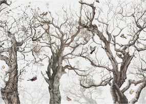 Kép - Erdei minta, rajz (70x50 cm)