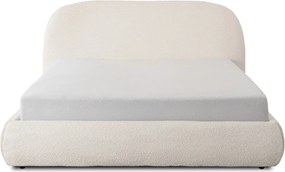 ROSSO ágy 160x200, krém boucle, ágyneműtartóval