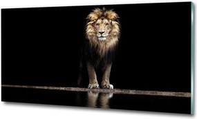 Fotó-kép edzett üveg Oroszlán portré 100x70