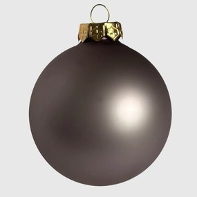 Rosegold üveg karácsonyi gömb szett 6*8cm