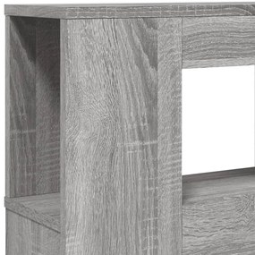 szürke sonoma szerelt fa LED-es fejtámla 180x18,5x103,5 cm
