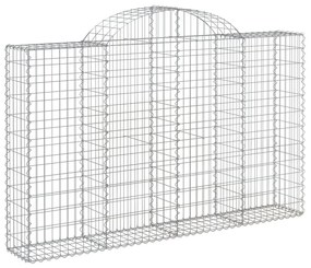 20 db íves horganyzott vas gabion kosár 200x30x120/140 cm