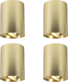 4 darabos arany/sárgaréz színű állítható spotlámpa szett - Rondoo up