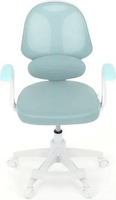 Junior Irodai forgószék kék mesh kárpittal. KA-W8008 BLUE