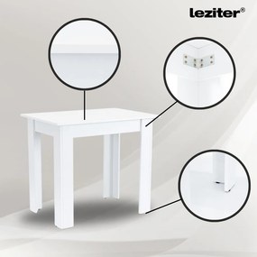 Leon 4+1 étkező garnitúra fehér-fekete