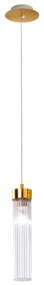 Kolarz 6009.30130 - Csillár zsinóron RAGGIO 1xE14/25W/230V 24K arany