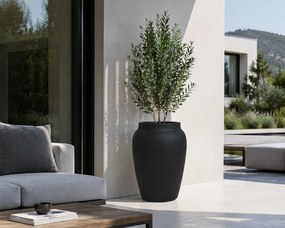 Pottery Pots Hera virágcserép, fekete, L-es méret - ø 51 cm | m. 74 cm - PotteryPots