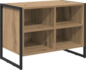 vidaXL Cipőszekrény tárolóval Művészi tölgy 60 x 35 x 44 cm Faanyag