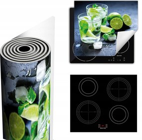 Tűzhelyvédő Szőnyeg Több Hely 60x52 lime víz