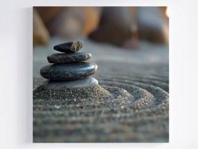 Vászonkép Canvas Spa Kövek Harmónia Wellness Homok Zen 40x40