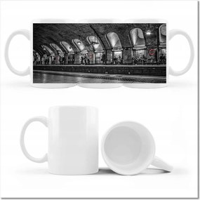 Nyomott mintás bögre Baker street London Metro