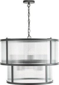 Dar Lighting glamour modern függeszték bianka matt fekete darbia0622