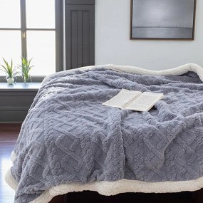 Meleg bárány takaró Homa KOBELA BLUEGREY