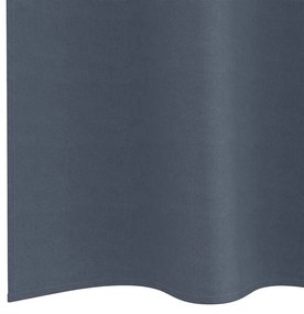 Függönyök függönyökkel 2 pcs Antracit 140x140cm Poliészter