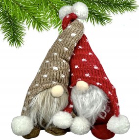 Szerelmes Manók Pár Törpe Gnómok Karácsonyi Mikulás Dekoráció Ünnep