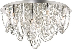 DAR LIGHTING ROX4850 ROWENNE Kristály Mennyezeti Lámpa Csiszolt Króm G9 IP20