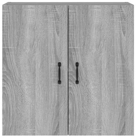 Szürke sonoma színű szerelt fa faliszekrény 60 x 31 x 60 cm