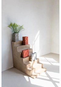 Világosszürke beton váza Graphic – Zuiver