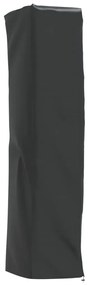 fekete 420D oxford szövet piramis alakú fűtőhuzat 58x58x228 cm