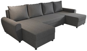 Sarok ülőgarnitúra U Fleur U (sötétszürke). 1057073