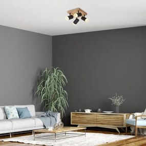 Rabalux 73124 - TORAS mennyezeti spotlámpa 4xGU10/5W/230V tölgy