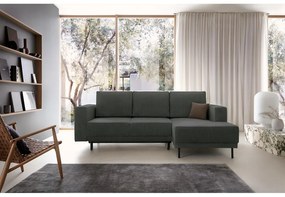 Sarokkanapé Rodriguez mini (J) (szürke + fekete) . 1099130