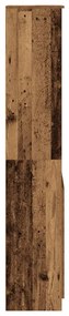 antik fa színű szerelt fa magasszekrény 50x35x180 cm