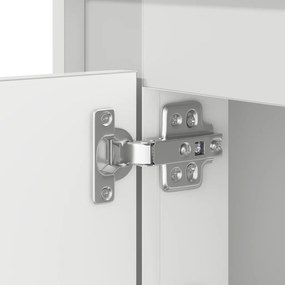 Éjjeli asztal LED világítással Fehér 44x34,5x45 cm