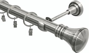 Függönykarnis szimpla fém nikkel mix végek Imperia Deco 25 mm 300 cm