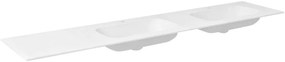 Sapho Aruba mosdótál 250x51.5 cm négyszögletes beépíthető-dupla fehér AR250-B2R