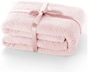 Henry púderrózsaszín mikroszálas takaró, 70 x 150 cm - DecoKing