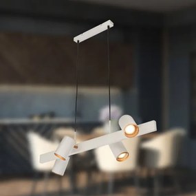 Briloner 4058044 - ERA kábeles függeszték 4xGU10/10W/230V krémszínű