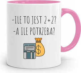 Rózsaszín Bögre Ajándék Könyvelőnek, fényképes nyomattal