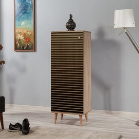 Mega Sonoma Oak Stripes cipősszekrény