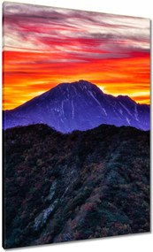 Vászonkép 70x100 Hegyi táj nyugattal