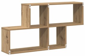 Fali Polc polcokkal kézműves tölgy 100 x 20 x 53 cm Faanyag